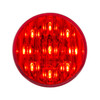 38171-UP 9 LED 2" Round Light (Clearance/Marker) - Red LED/Red Lens