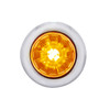 34847-UP 4 LED Dual Function 3/4" Mini Watermelon Light (Clearance/Marker) - Amber LED/Amber Lens