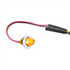 34847-UP 4 LED Dual Function 3/4" Mini Watermelon Light (Clearance/Marker) - Amber LED/Amber Lens
