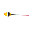 34847-UP 4 LED Dual Function 3/4" Mini Watermelon Light (Clearance/Marker) - Amber LED/Amber Lens