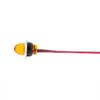 34847-UP 4 LED Dual Function 3/4" Mini Watermelon Light (Clearance/Marker) - Amber LED/Amber Lens
