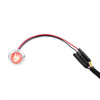 34850-UP 4 LED Dual Function 3/4" Mini Watermelon Light (Clearance/Marker) - Red LED/Clear Lens