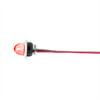 34850-UP 4 LED Dual Function 3/4" Mini Watermelon Light (Clearance/Marker) - Red LED/Clear Lens