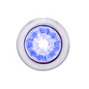 34851-UP 4 LED Dual Function 3/4" Mini Watermelon Light (Clearance/Marker) - Blue LED/Clear Lens