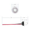 34852-UP 4 LED Dual Function 3/4" Mini Watermelon Light (Clearance/Marker) - White LED/Clear Lens