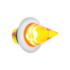 34841-UP 4 LED Dual Function 3/4" Mini Spike Light With SS Bezel (Clearance/Marker) - Amber LED/Amber Lens