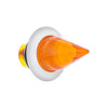34841-UP 4 LED Dual Function 3/4" Mini Spike Light With SS Bezel (Clearance/Marker) - Amber LED/Amber Lens