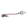 34843-UP 4 LED Dual Function 3/4" Mini Spike Light With SS Bezel (Clearance/Marker) - Amber LED/Clear Lens