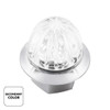 39235-UP 4 LED 1-1/8" Watermelon Double Fury Light With Clear Lens (Clearance/Marker) - Amber & White LED