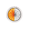 39235-UP 4 LED 1-1/8" Watermelon Double Fury Light With Clear Lens (Clearance/Marker) - Amber & White LED