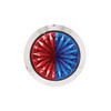 39236-UP 4 LED 1-1/8" Watermelon Double Fury Light With Clear Lens (Clearance/Marker) - Red & Blue LED