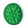 35948-UP 19 LED 4" Round Double Fury Light (Stop & Turn) - Red & Green LED/Clear Lens