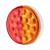 35946-UP 19 LED 4" Round Double Fury Light (Stop & Turn) - Red & Amber LED/Clear Lens
