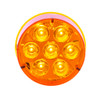 39984-UP 7 LED 2" Round Light (Clearance/Marker) - Amber LED/Amber Lens