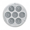 39986-UP 7 LED 2" Round Light (Clearance/Marker) - Amber LED/Clear Lens