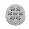 39986-UP 7 LED 2" Round Light (Clearance/Marker) - Amber LED/Clear Lens