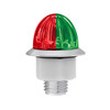 39237-UP 4 LED 1-1/8" Watermelon Double Fury Light With Clear Lens (Clearance/Marker) - Red & Green LED