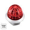 39239-UP 4 LED 1-1/8" Watermelon Double Fury Light With Clear Lens (Clearance/Marker) - Red & White LED