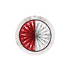 39239-UP 4 LED 1-1/8" Watermelon Double Fury Light With Clear Lens (Clearance/Marker) - Red & White LED