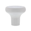 22957-UP Deluxe Aluminum Screw-On Air Valve Knob With Stainless "Trailer" Plaque - Pearl White