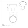 22973-UP Deluxe Aluminum Screw-On Air Valve Knob With Stainless Trailer Plaque - Electric Yellow