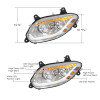 36066-UP Chrome 86 LED Headlight For 2018-2025 International LT- Driver 36066-UP Chrome 86 LED Headlight For 2018-2025 International LT- Driver