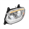 36066-UP Chrome 86 LED Headlight For 2018-2025 International LT- Driver