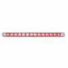 36487-UP 14 LED 12" Light Bar With Black Housing - Red LED/Clear Lens