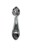 24023-UP Chrome Die-Cast Window Crank With 3/8 Square Adapter - Blue Crystal