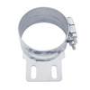 10319-UP 5" Stainless Butt Joint Exhaust clamp - Straight Bracket