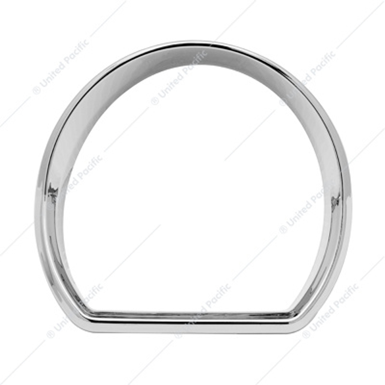 41756-UP CHROME PLASTIC SPEED/TACHOMETER GAUGE BEZEL FOR PETERBILT 579  (2013-2021) & 587 (2010-2016)