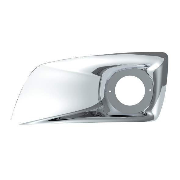 Chrome Plastic Fog Light Cover With Cab Light Opening For 2007-2017 KW T660 - Driver