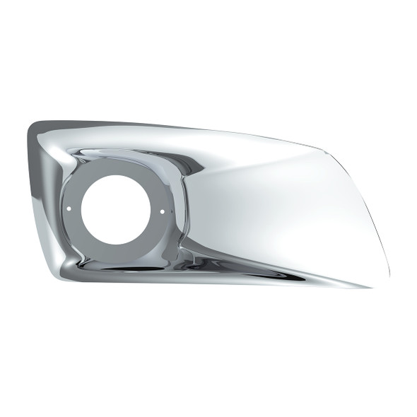 Chrome Plastic Fog Light Cover With Cab Light Opening For 2007-2017 KW T660 - Passenger