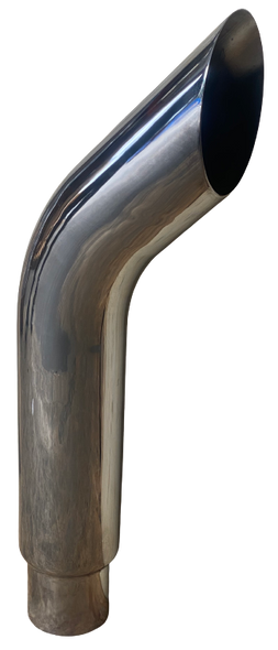 SBH6-36SBC 6" x 36" Bull Horn Reduced  To 5 Od Chrome