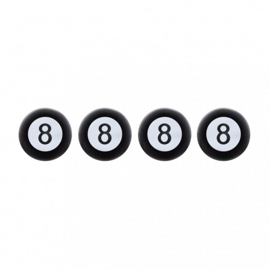 "8" Ball Tire Valve Caps (4-Pack)