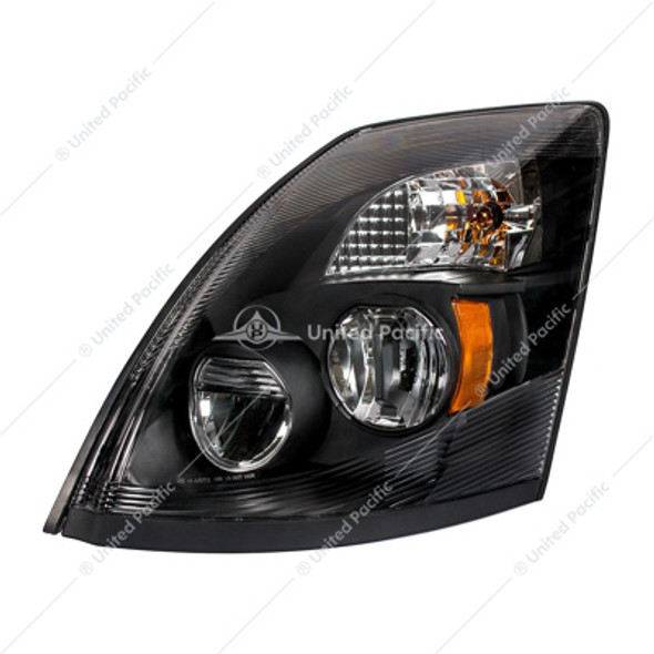 31096-UP High Power LED "Blackout" Headlight for 2003-2017 Volvo VN/VNL - Driver