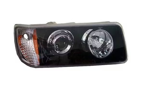 40543 Freightliner FLD 112 120 Blacked Out Projector Headlights Passenger Side