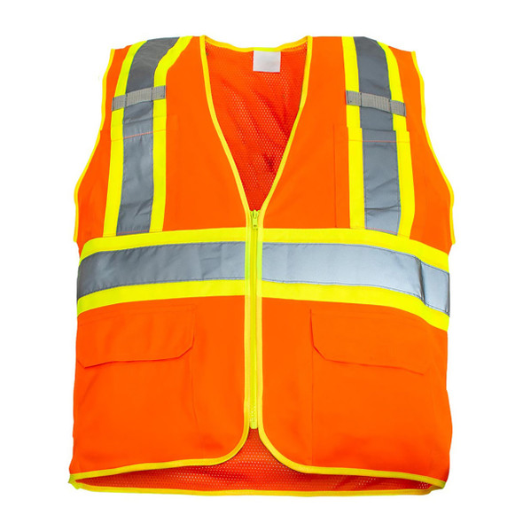RigGear High Visibility Reflective Orange Safety Vest-X Large