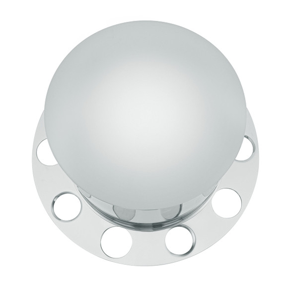 Chrome Dome Rear Axle Cover 2PC Kit For 1-1/2" Nut Cover - Aluminum Wheel
