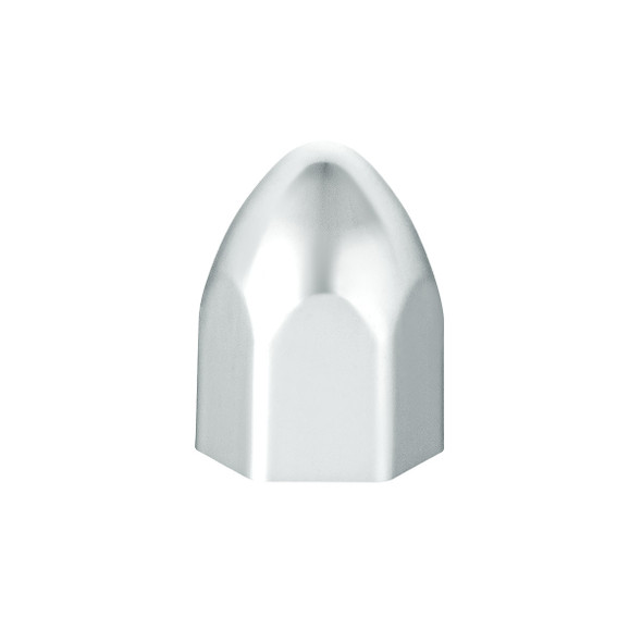 1/2" x 15/16" Chrome Plastic Bullet Nut Covers - Push-On (10-Pack)