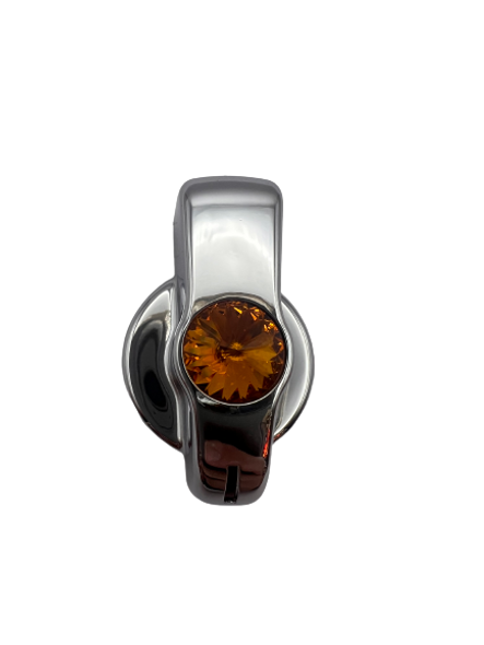 42022-UP A/C Knob (Newer Model) With Amber Crystal For 2005-2010 Freightliner