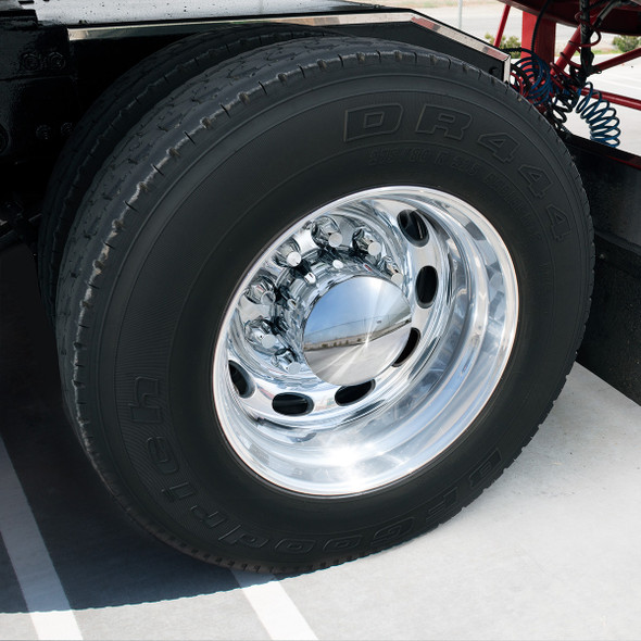 Pointed Rear Axle Cover With 33mm Standard Thread-On Nut Covers - Chrome