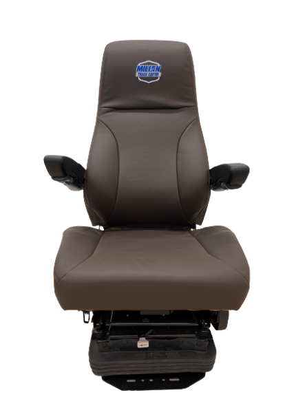 Standard Seat with Wide Cushion, Included Arms, High Back, No Heat, Synthetic Leader, Color Brown