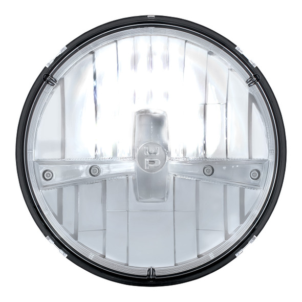 ULTRALIT - 5 High Power LED 7" Dual Function Headlight - Chrome