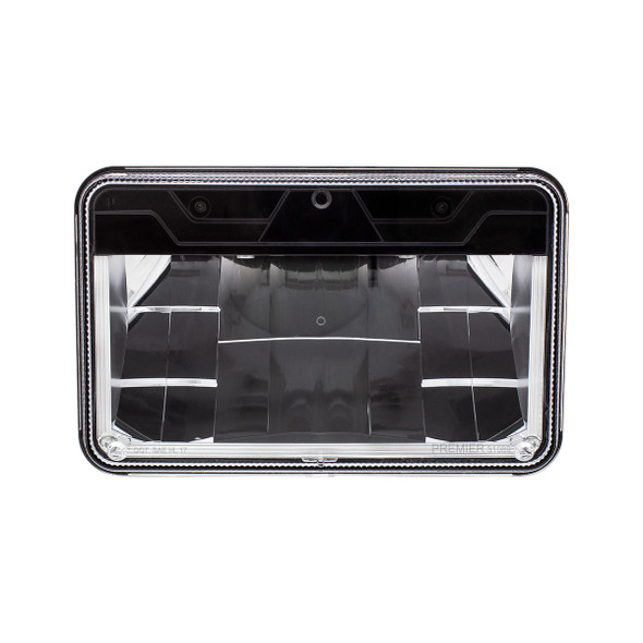 ULTRALIT - High Power LED 4" X 6" Headlight With Polycarbonate Lens & Housing High Beam.