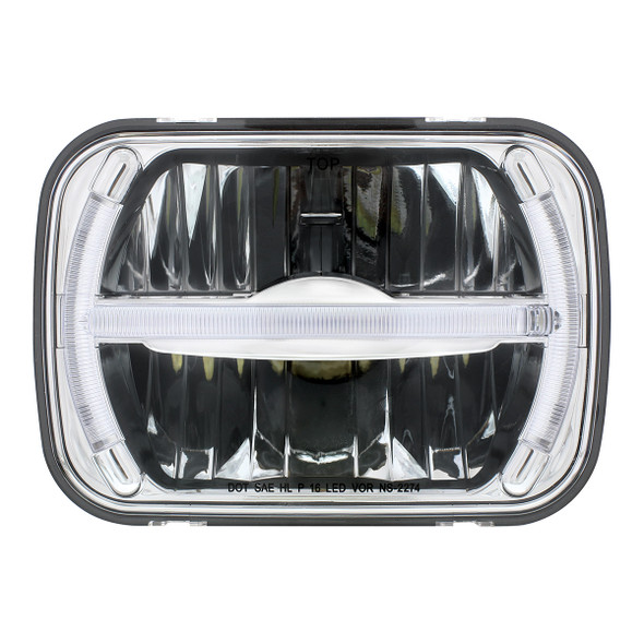 ULTRALIT - 7 LED 5" X 7" Rectangular Light With LED Light Bar