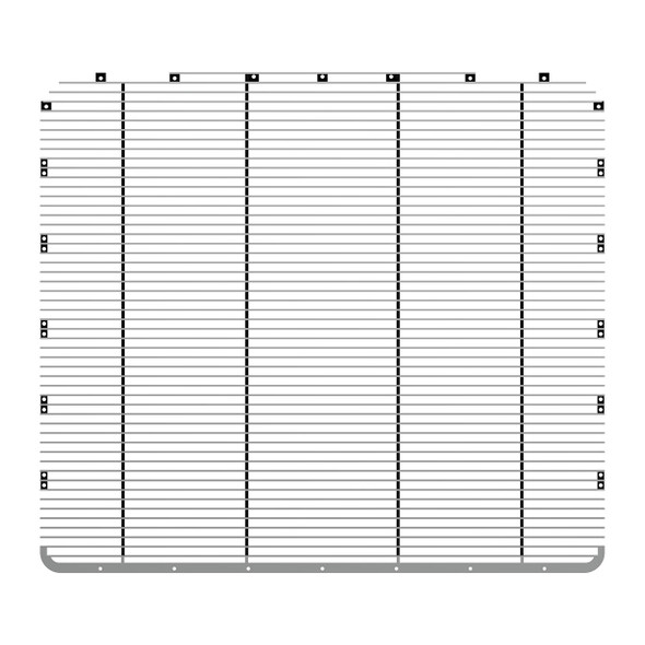 ALUMINUM BILLET STYLE GRILLE INSERT WITH HORIZONTAL BARS FOR PETERBILT 389