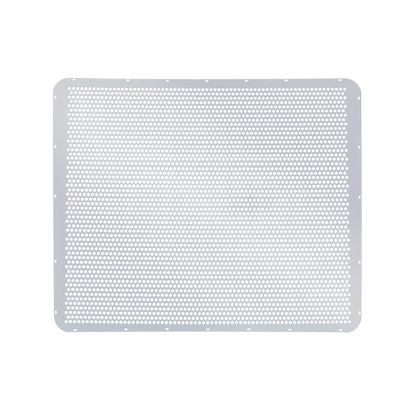 430 STAINLESS GRILLE MESH FOR PETERBILT 379 WITH EXTENDED HOOD - ALTERNATING ROUND HOLES