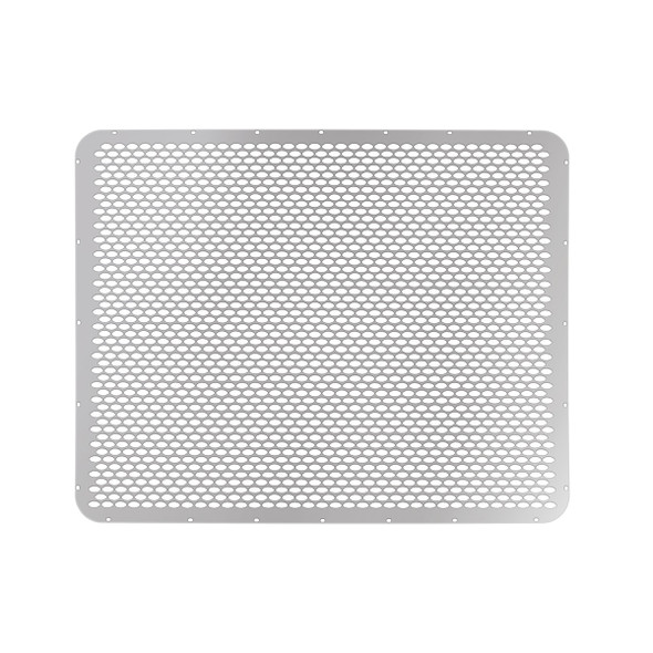 304 STAINLESS GRILLE MESH FOR PETERBILT 379 WITH SHORT HOOD - ALTERNATING OVAL HOLES