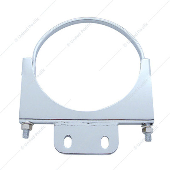 10292-UP 6" CHROME CAB EXHAUST CLAMP FOR PETERBILT